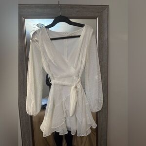 White long sleeve Dress